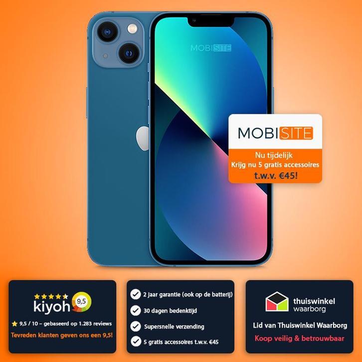 iPhone 13 mini Met 5 gratis accessoires - 2 jaar garantie, Telecommunicatie, Mobiele telefoons | Apple iPhone, Zonder abonnement