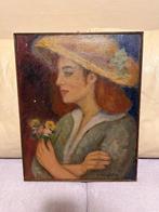 Berthold Klinghofer (1899-1975) - Ritratto di donna con, Antiek en Kunst