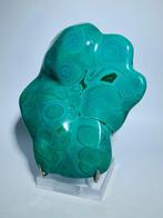 Malachite Freeform – Een gepolijst object met indrukwekkende, Verzamelen, Mineralen en Fossielen