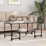vidaXL Salontafel met transparant glazen blad 98,5x50x45 cm, Huis en Inrichting, Tafels | Salontafels, Verzenden, Nieuw