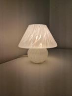 Tafellamp - opaline mek glas - Mushroom murano