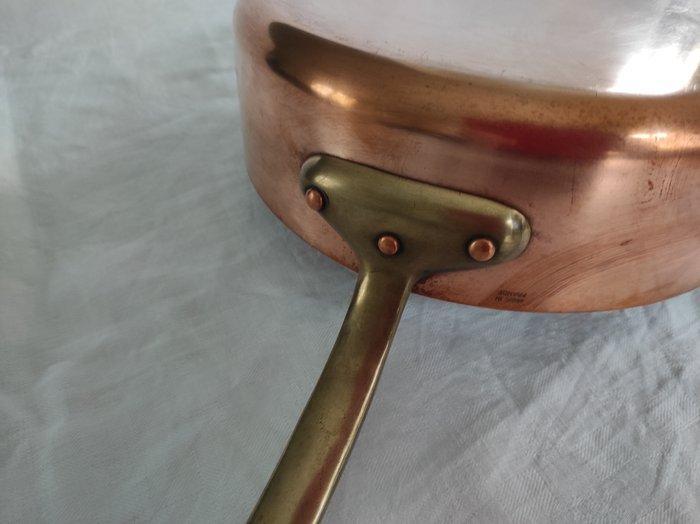 Pan - grote sauteuse - Koper, Messing, Antiquités & Art, Antiquités | Ustensiles de cuisine