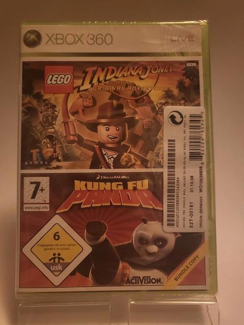 NEW LEGO Indiana Jones Original Adventures + Kung Fu Panda, Games en Spelcomputers, Games | Xbox 360, Zo goed als nieuw, Ophalen of Verzenden