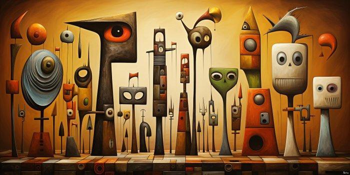 Felix van Horst - Abstract Anomalies (XXL), Antiquités & Art, Art | Objets design