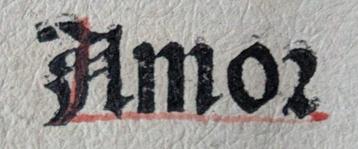 Johannes Amerbach - Feuillet d’incunable – Johannes