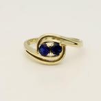Ring - 18 karaat Geel goud - 0.52ct. tw. Saffier, Nieuw