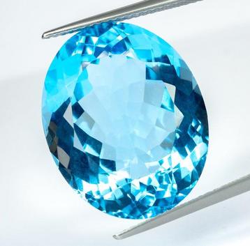 Zonder Minimumprijs Topaas - 30.34 ct - Gem Report Antwerp