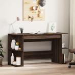 vidaXL Bureau 140x50x75 cm bewerkt hout bruin eikenkleur, Verzenden, Nieuw
