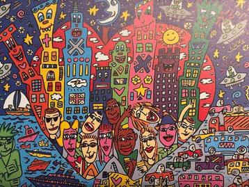 James Rizzi (1950-2011) - Living It Up In The Big Apple