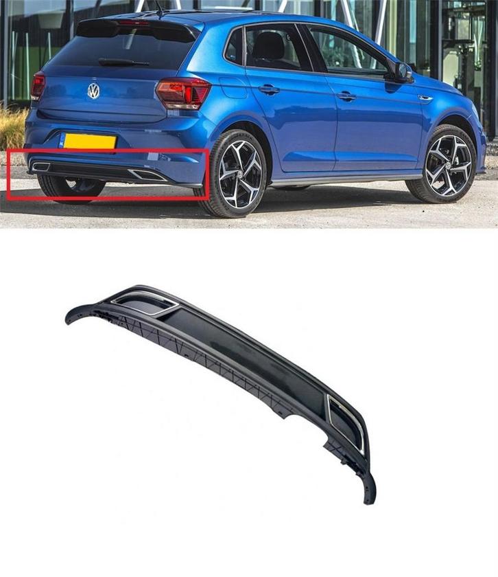 Carnamics Diffuser | Volkswagen Polo 17-21 5-d | R-Style zwa, Auto-onderdelen, Carrosserie, Nieuw, Verzenden