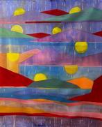 J. DELGALLO - Lluvia al atardecer. XL. ( NO Reserve ), Antiek en Kunst