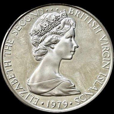 Îles Vierges britanniques. Elizabeth II. 1 Dollar - 1979 -, Postzegels en Munten, Munten | Europa | Niet-Euromunten
