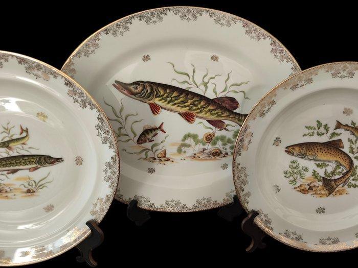 Chastagner - Tafelservies (11) - Porselein - Limoges, Antiek en Kunst, Antiek | Meubels | Tafels