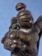 Devotionele sculptuur van dansende Krishna op het hoofd van, Antiek en Kunst