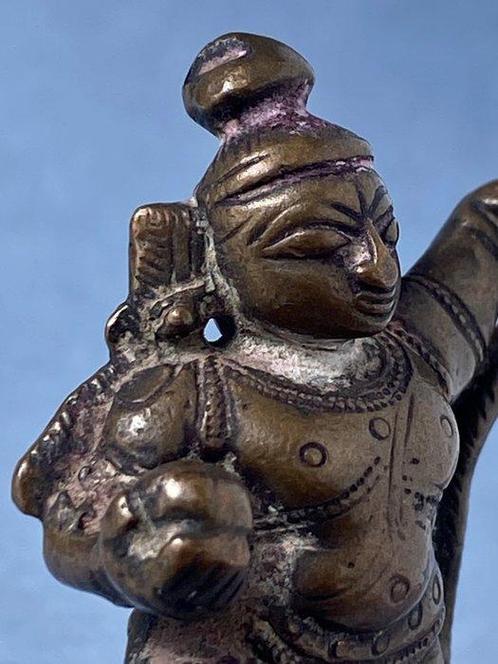 Devotionele sculptuur van dansende Krishna op het hoofd van, Antiek en Kunst, Kunst | Niet-Westerse kunst