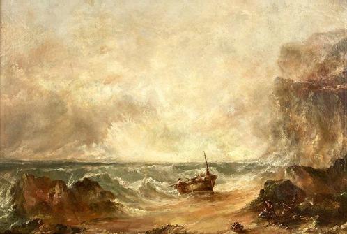 Alfred William Hunt (1830-1896), Attributed to - Fishing in, Antiquités & Art, Art | Peinture | Classique