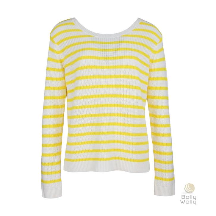 Frogbox • wit geel gestreepte trui • 36, Kleding | Dames, Truien en Vesten, Wit, Nieuw, Maat 36 (S), Verzenden