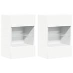 TV-kast met LED | Tweede Kansje! OP=OP (tv meubel), Huis en Inrichting, Minder dan 50 cm, Verzenden, Nieuw, Glas