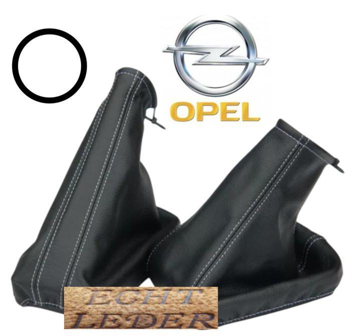 Echt Lederen Pook en handremhoes OPEL Corsa C 2000-2006 WIT, Auto diversen, Auto-accessoires, Nieuw, Verzenden