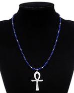 Lapis lazuli - Ketting - Egyptisch levenskruis Ankh -