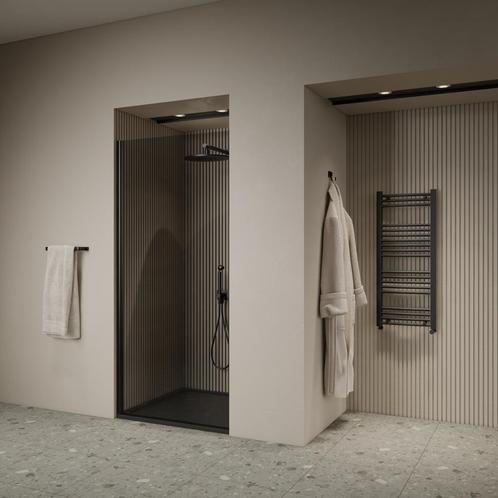 Nisdeur | BWS | Marip | 6mm | 70x190 cm | Zwart, Doe-het-zelf en Bouw, Sanitair, Douche, Nieuw, Chroom, Ophalen of Verzenden