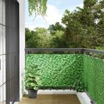 vidaXL Balkonscherm plantpatroon 300x75 cm PVC groen, Tuin en Terras, Verzenden, Nieuw