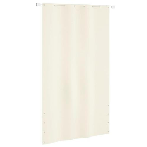 vidaXL Écran de balcon Crème 140x240 cm Tissu Oxford, Jardin & Terrasse, Parasols, Neuf, Envoi