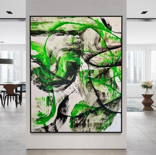 Timo Wedell (1994) - Viper Green Like Yve‘s Klein II - XXL ·, Antiquités & Art, Art | Peinture | Moderne