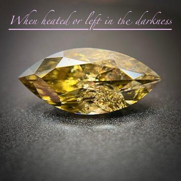 1 pcs Diamant (Natuurlijk gekleurd) - 1.16 ct - Markies -