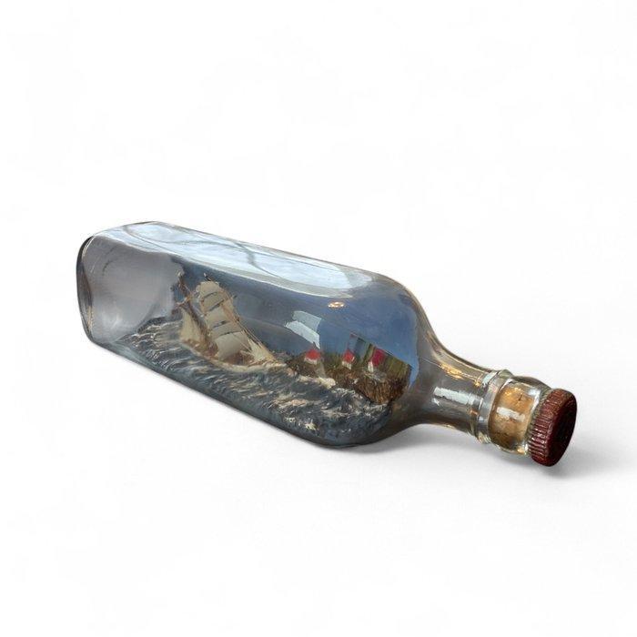 Schip in een fles - MS Ringen - Noorwegen, Antiek en Kunst, Curiosa en Brocante