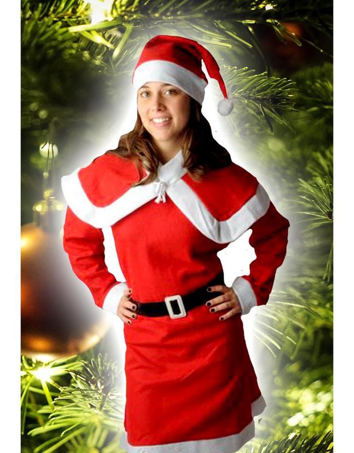 Kerstvrouw kostuum Jingle, Hobby en Vrije tijd, Feestartikelen, Ophalen of Verzenden