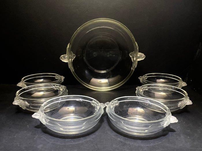 Tafelservies - dessertservies - Glas, Antiek en Kunst, Antiek | Meubels | Tafels