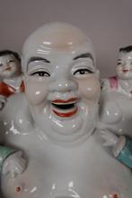 Figuur - Large Seated Happy Buddha (Buddhai/Putai) with 7, Antiek en Kunst