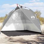 vidaXL Strandtent waterdicht snelontgrendeling grijs, Caravans en Kamperen, Tenten, Verzenden, Nieuw