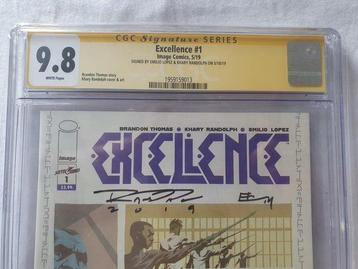 Excellence #1 - CGC 9.8 Signed by Emilio Lopez & Khary beschikbaar voor biedingen