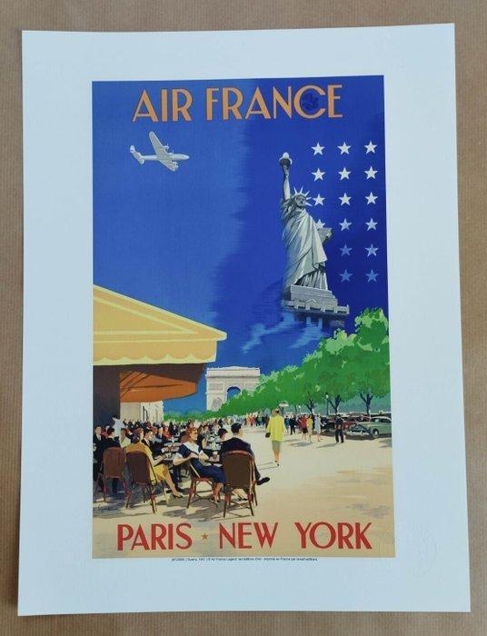 GUERRA - Edition dart AIR FRANCE - Paris / New-York + COA -, Antiek en Kunst, Kunst | Tekeningen en Fotografie