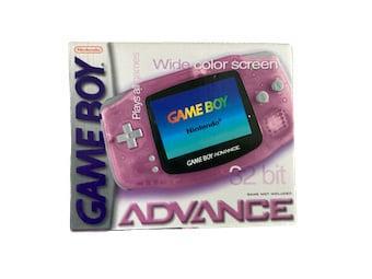 Nintendo Game Boy Advance Transparent Pink in Doos (Nette..., Games en Spelcomputers, Spelcomputers | Nintendo Game Boy, Zo goed als nieuw