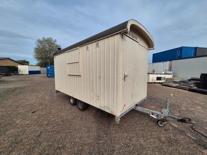 Schaftwagen keetwagen 4m snelverkeer (tandem)HS-1457, Zakelijke goederen, Machines en Bouw | Keten en Containers, Ophalen of Verzenden