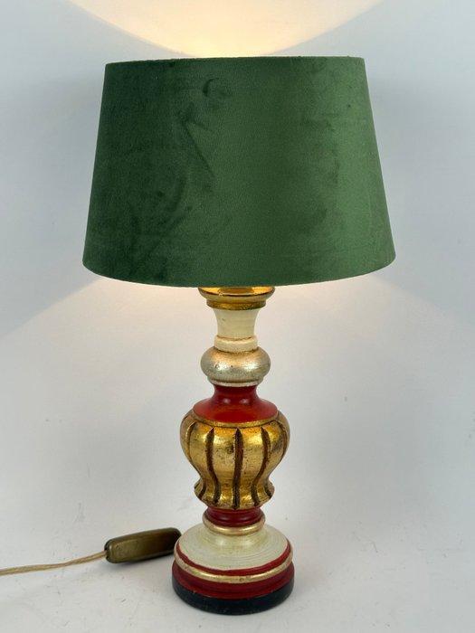 Tafellamp - Hout, Messing - Een tafellamp in Florentijnse, Antiek en Kunst, Curiosa en Brocante