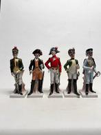 Figure - Porcelain Soldier Figurines – Set of Five,, Antiek en Kunst
