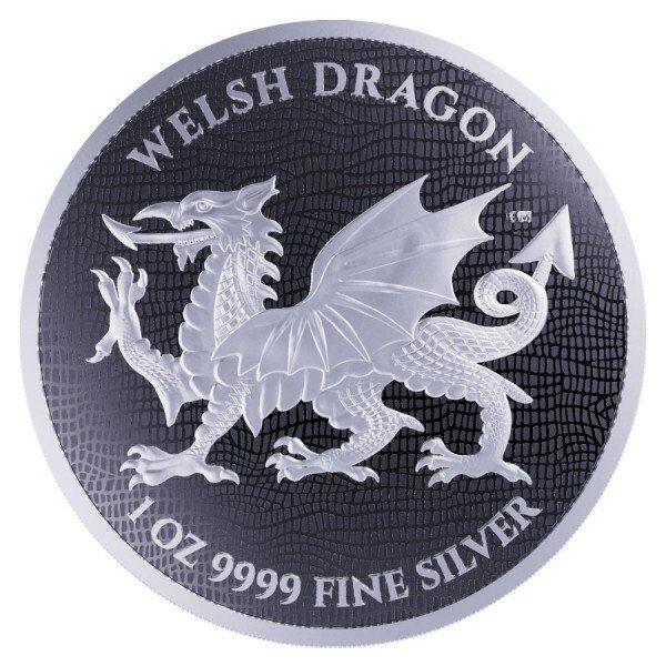 Niue. 10 x 2022 1oz $2 NZD Niue Welsh Dragon Heraldic Series, Postzegels en Munten, Edelmetalen en Baren