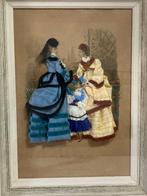 Modes de Paris - Eloise LEBON - Cadre- Cadre en bois doré, Antiek en Kunst