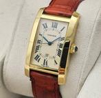 Cartier - Tank Américaine Yellow Gold - W2600851 - Unisex -, Handtassen en Accessoires, Horloges | Heren, Nieuw