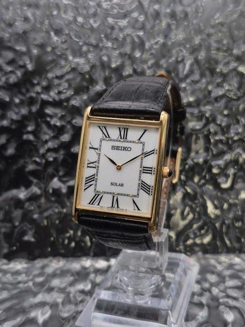 Seiko - Solar Tank - Zonder Minimumprijs - V115-0BC0 -, Handtassen en Accessoires, Horloges | Antiek