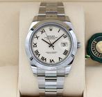 Rolex - Oyster Perpetual Datejust 41 White Roman Dial -