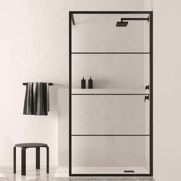 Aanbieding: BWS Douchewand Black Line | Nano Glas | Mat beschikbaar voor biedingen