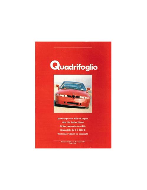 1989 ALFA ROMEO QUADRIFOGLIO MAGAZINE 25 NEDERLANDS, Boeken, Auto's | Folders en Tijdschriften, Ophalen of Verzenden