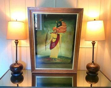 Décoration murale - art populaire rare - États-Unis - Esprit