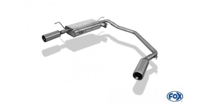 FOX Opel Vectra B einddemper uitgang rechts/links - 1x90 typ, Auto-onderdelen, Uitlaatsystemen, Nieuw, Verzenden