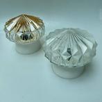 Plafondlamp (2) - Bakeliet, Kristalglas - Vintage Thabur